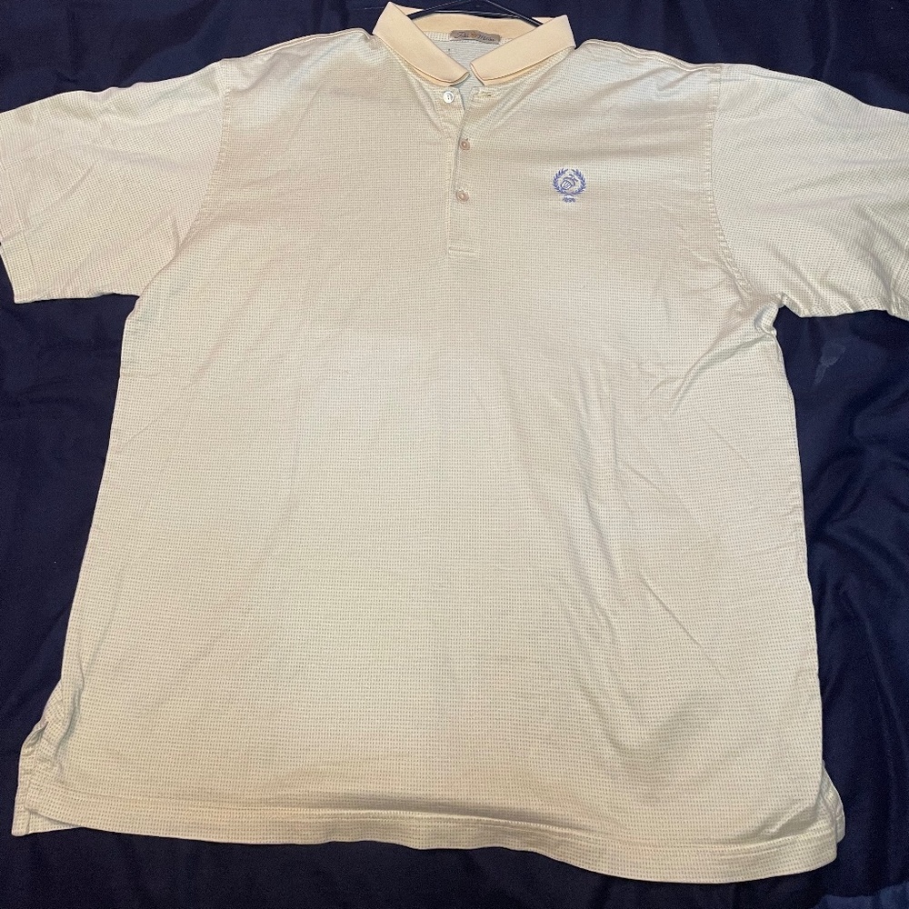 Yellow Peter Millar polo size L
